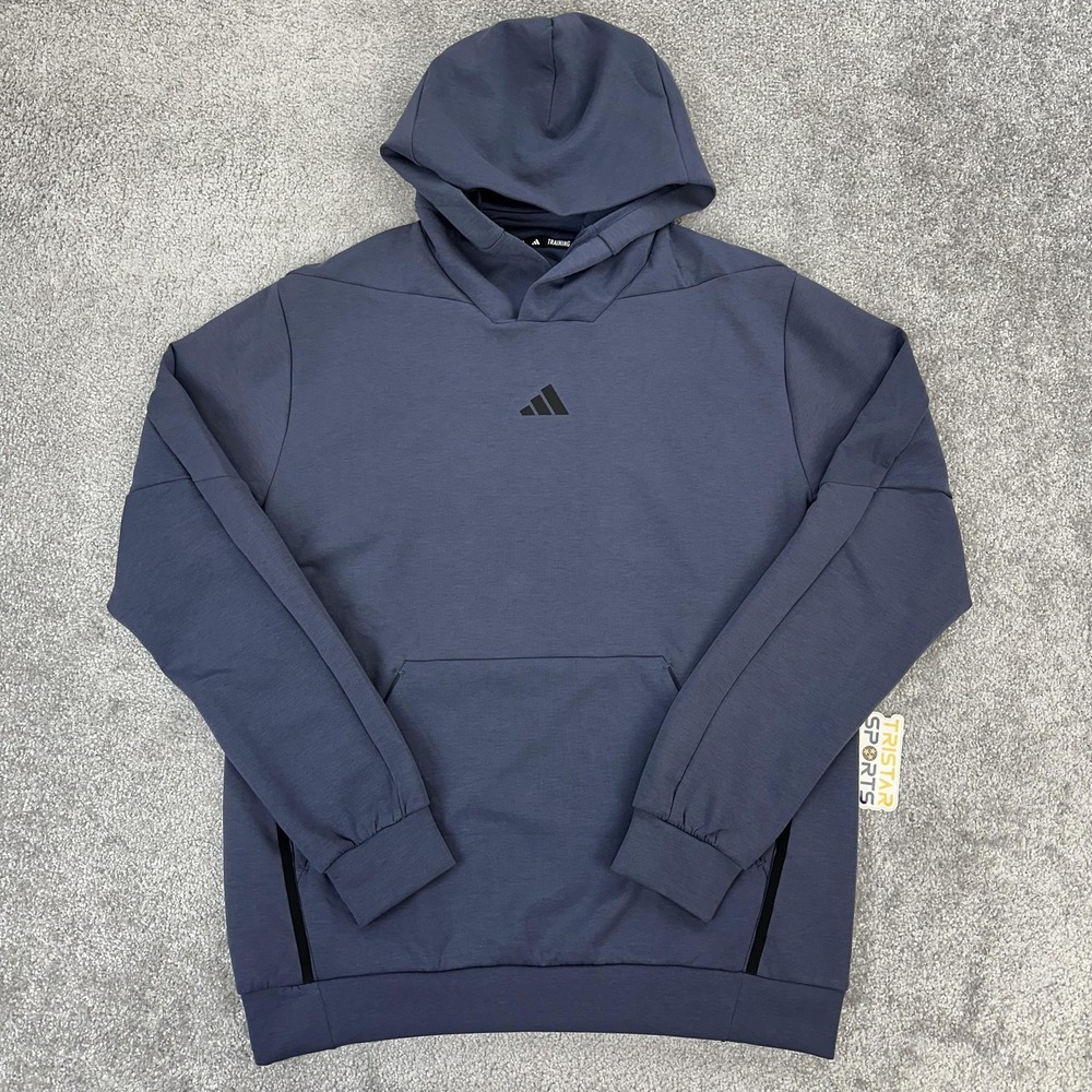 Adidas Hoodie Mens Medium Shadow Navy D4T Training Sweatshirt Regular Fit IY1122